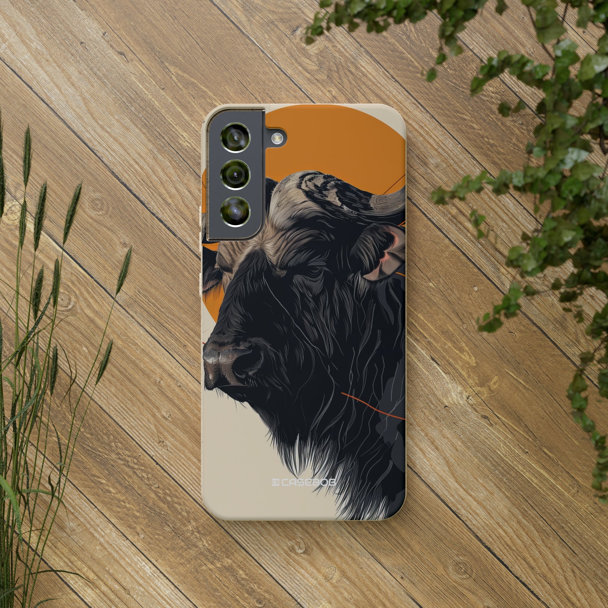 Majestic Buffalo Sun | Biodegradable Phone Case