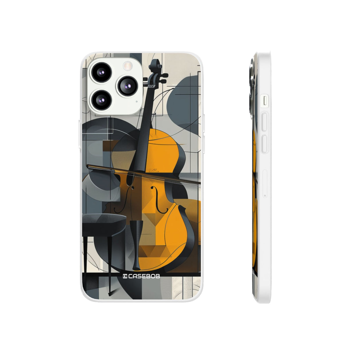 Cello Abstraction | Flexible Phone Case for iPhone