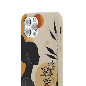 Modern Silhouette Tranquility | Biodegradable Phone Case