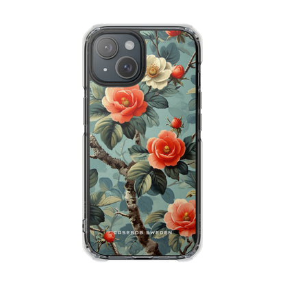 Vintage Floral Romance iPhone 15 - Clear Impact Phone Case