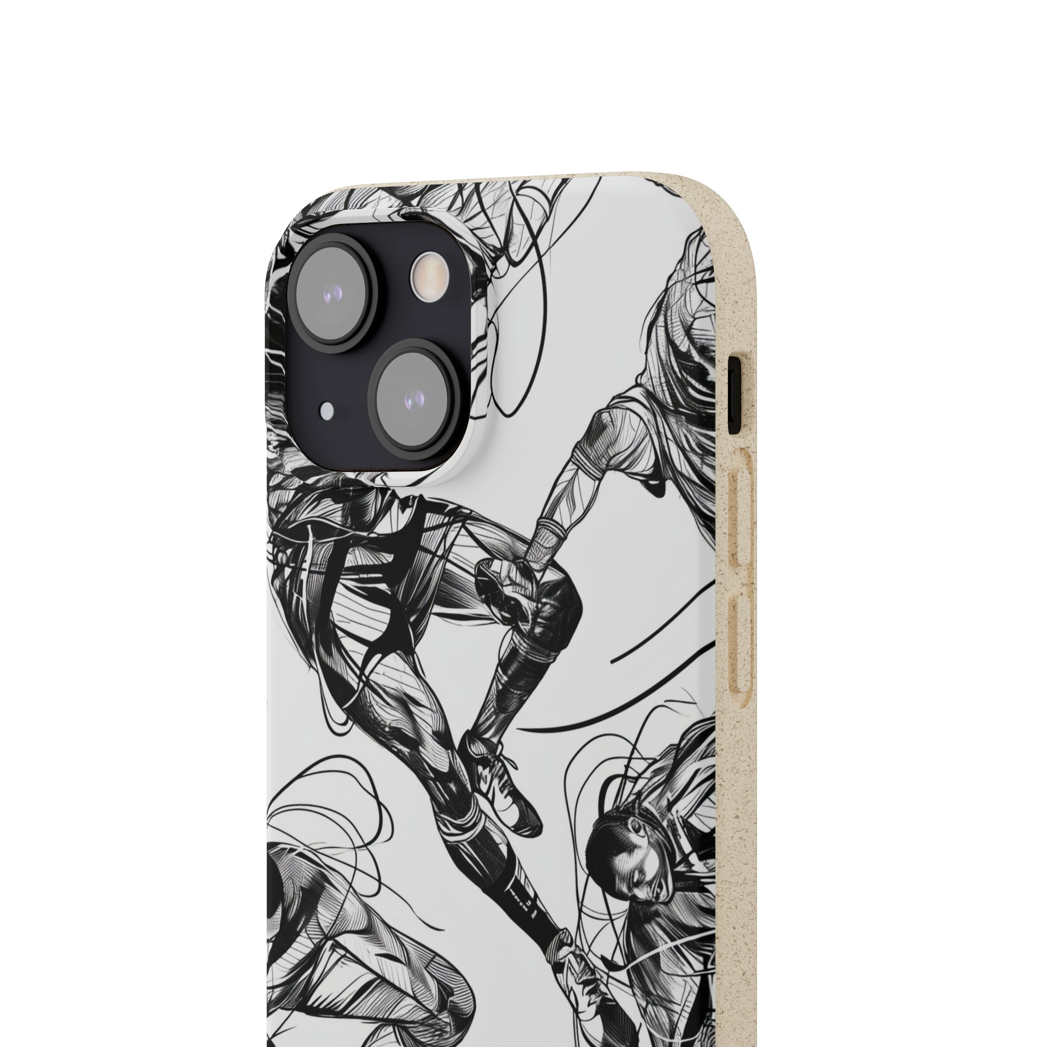 Dynamic Athletic Surrealism | Biodegradable Phone Case