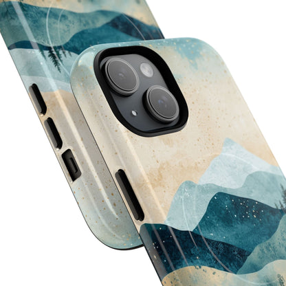 Moonlit Mountains iPhone 15 Case - Tough+