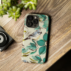 Cute Flowers and Birds iPhone case - Protective Phone Case