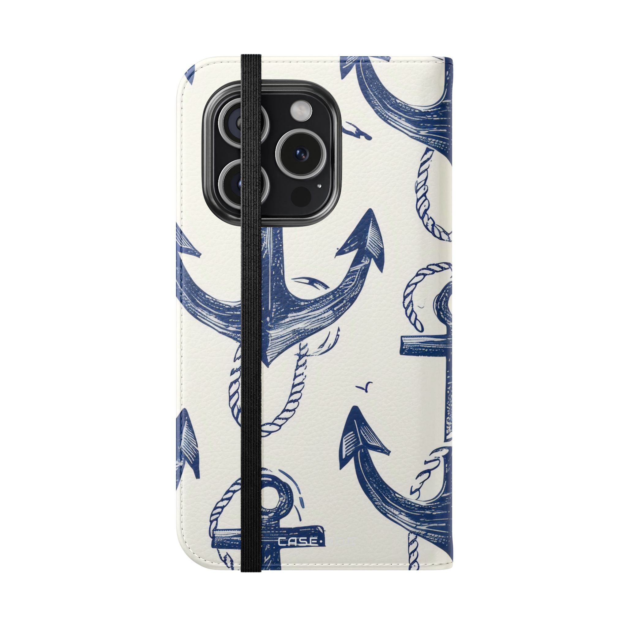 Blue Anchor Breeze - iPhone 15 Pro Case - Wallet