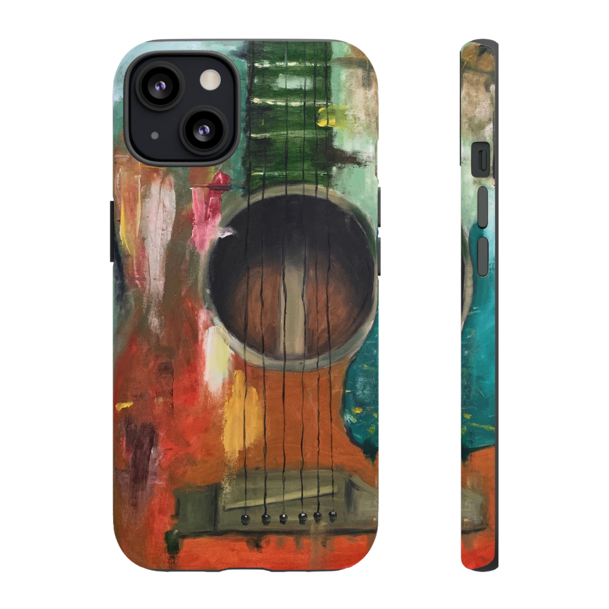 Oil painting - Guitar - Protective Phone Case