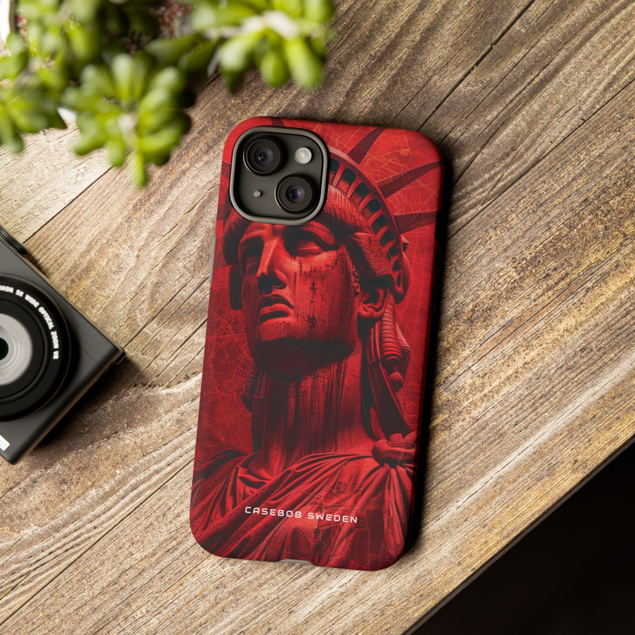 Zen Red Liberty Vision iPhone 15 - Tough Phone Case