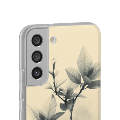 Beige Branch Art - Flexi Samsung S22 Phone Case