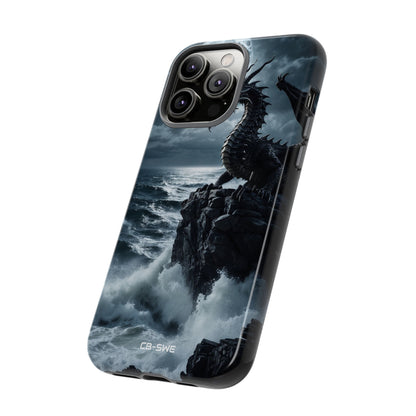 Dragon Roars Against Sea - iPhone Case