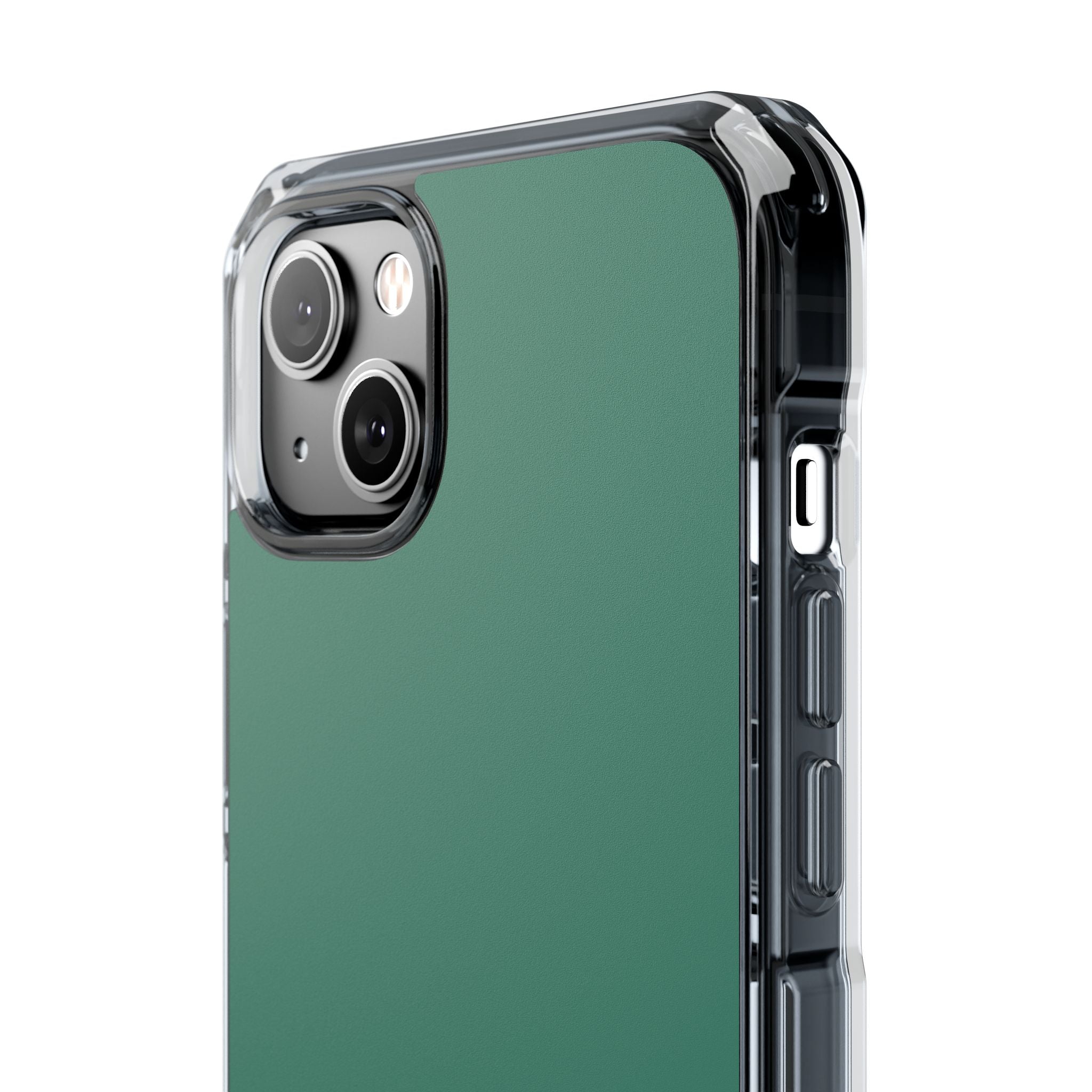 Viridian Green - Clear Impact Case for iPhone