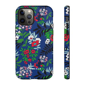 Blue Art Flowerfield - Protective Phone Case