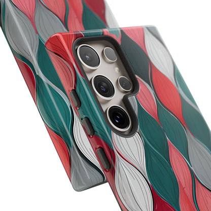 Leaf Cascade Teal Samsung S24 Ultra Case - Tough