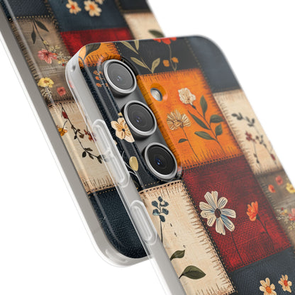 Patchwork Blooms Samsung S24 Case - Soft