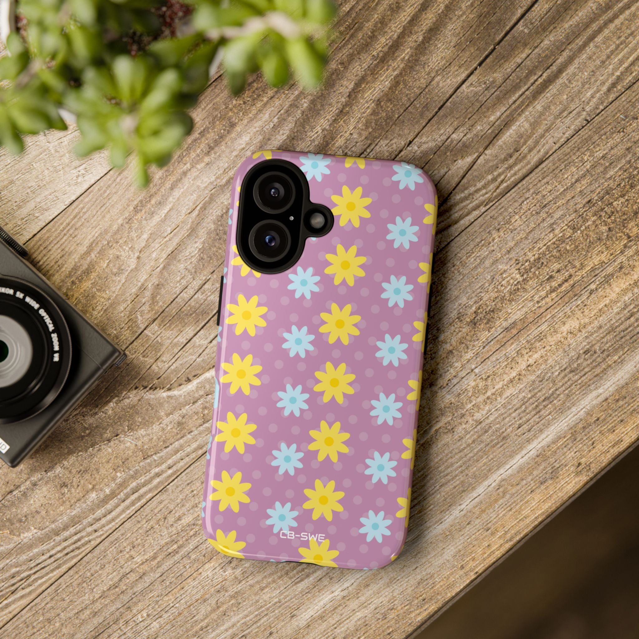 Flower Dots Dance - iPhone Case