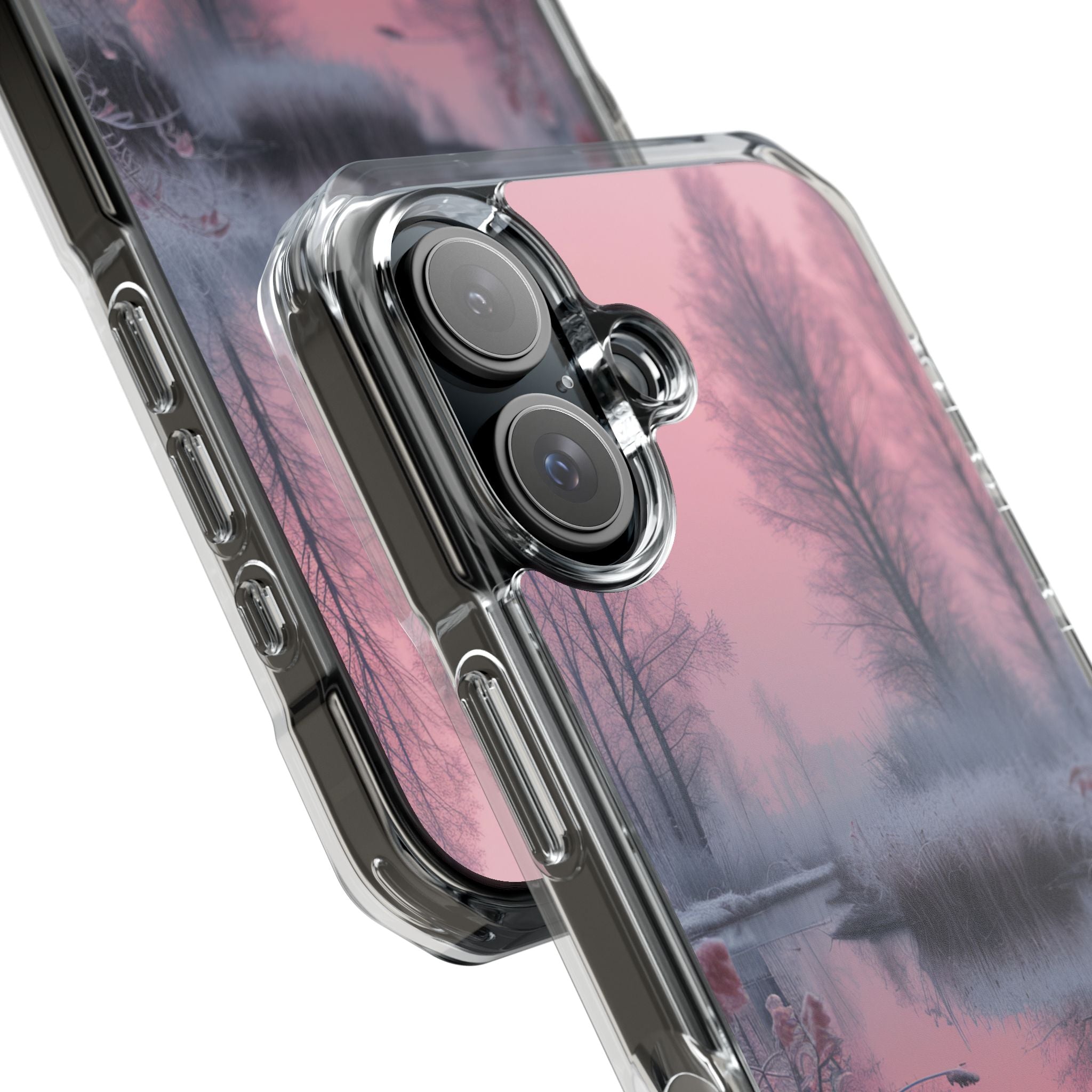 Pink Serenity Case - Clear Impact iPhone 16 Phone Case