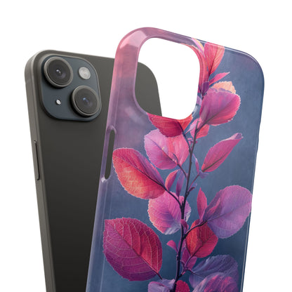 Pink Blue Nature - Slim iPhone 15 Phone Case