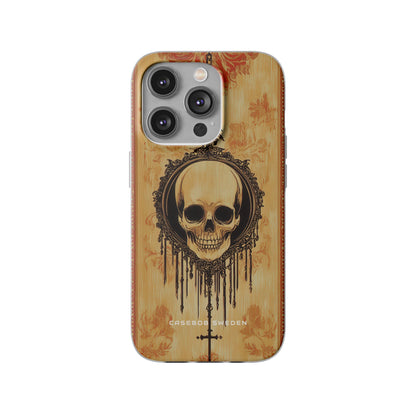 Gothic Skull Elegance iPhone 14 - Flexi Phone Case