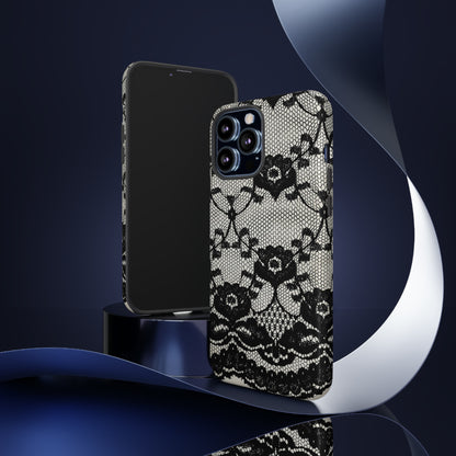 Lilrunge Gothic Flower - Protective Phone Case