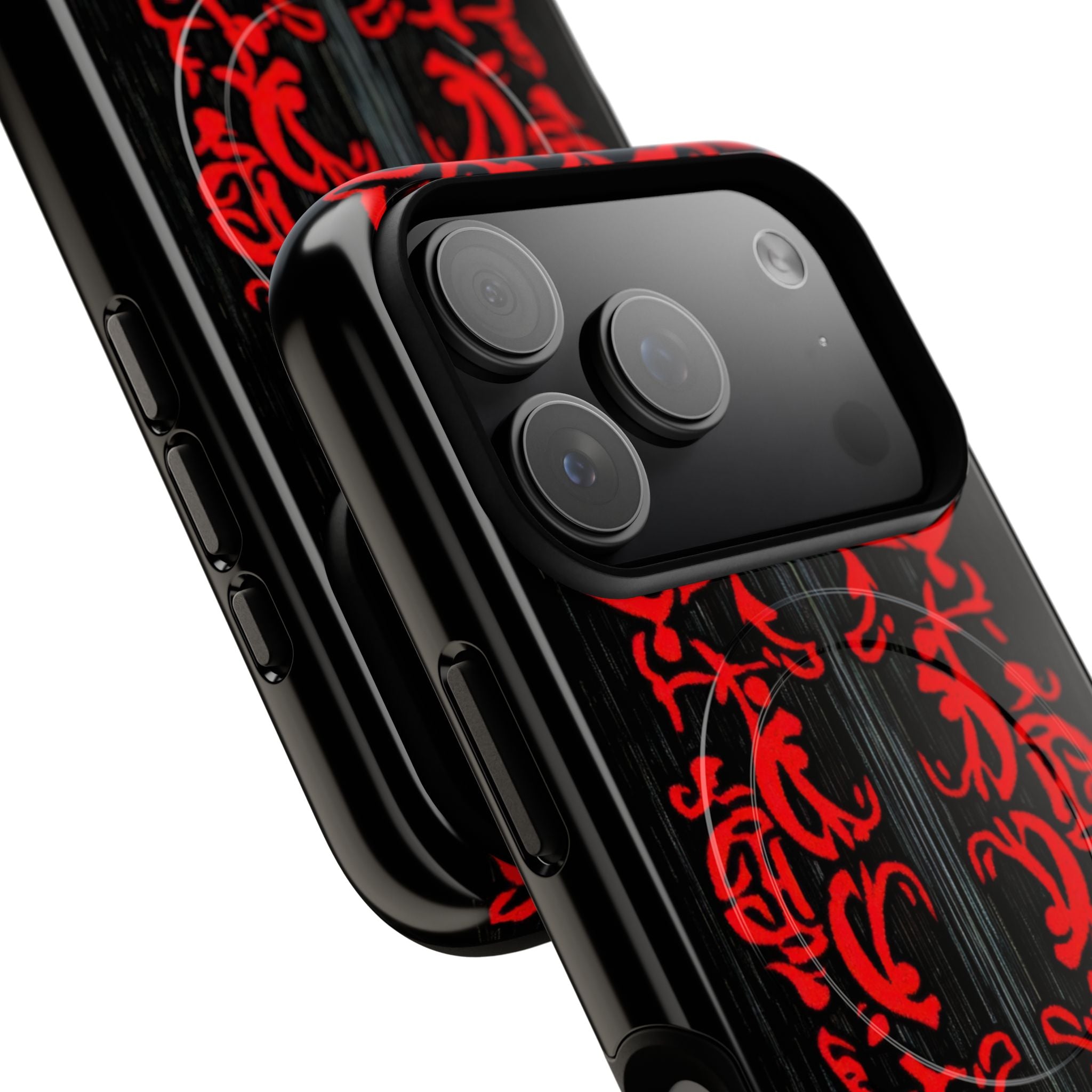 Crimson Spiral iPhone 17 Pro Case - Tough+