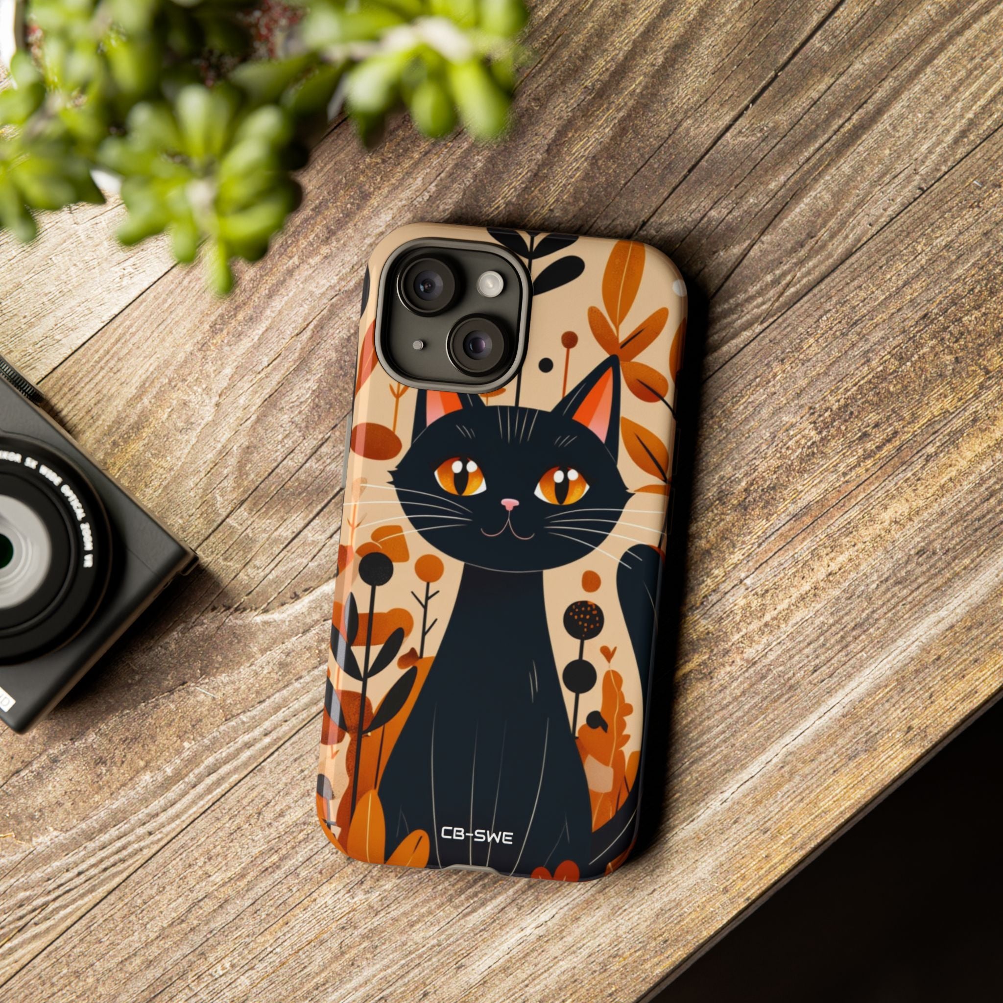 Autumnal Cat Whimsy - iPhone Case