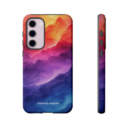 Purple Orange Mountains - Tough Samsung S23 Phone Case