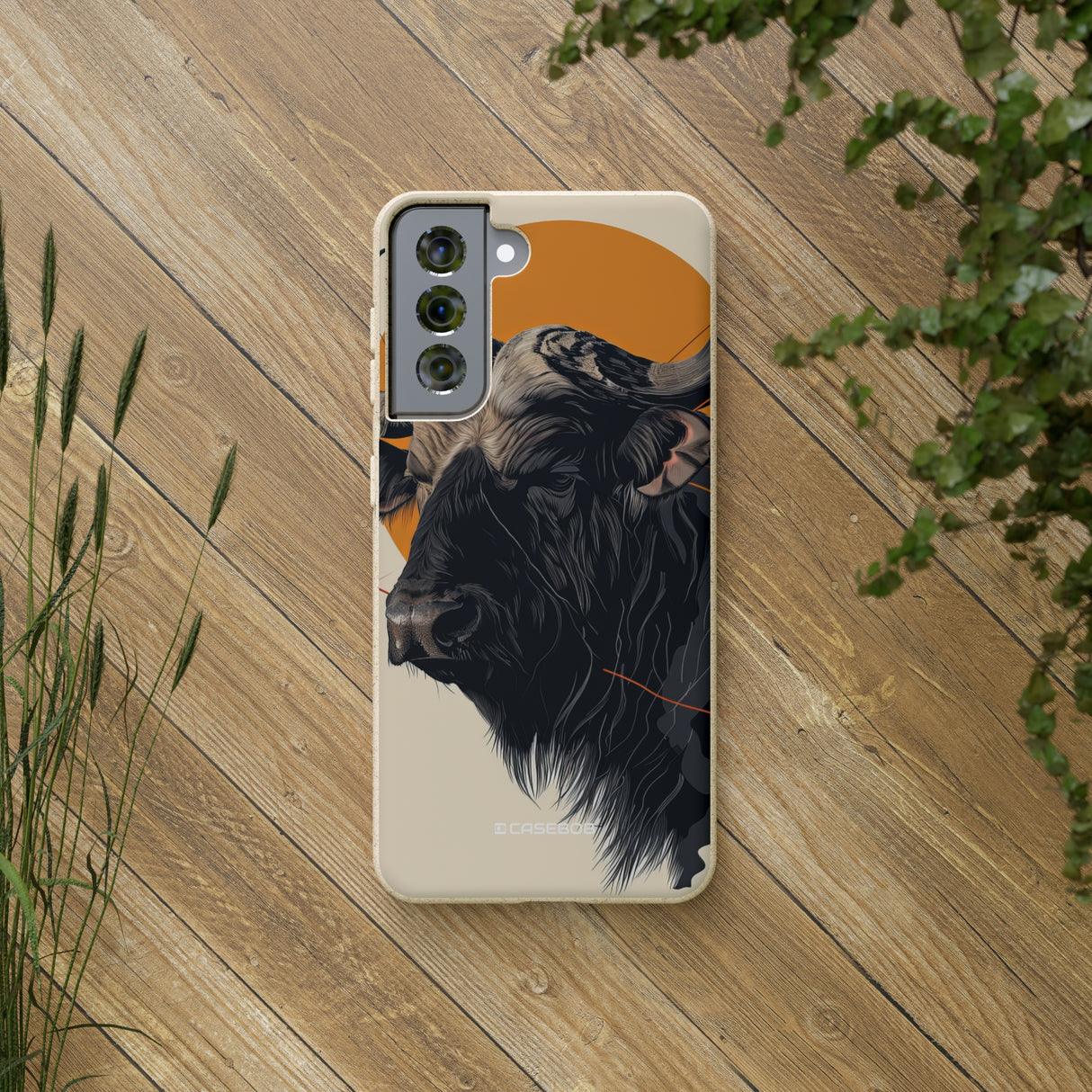 Majestic Buffalo Sun | Biodegradable Phone Case