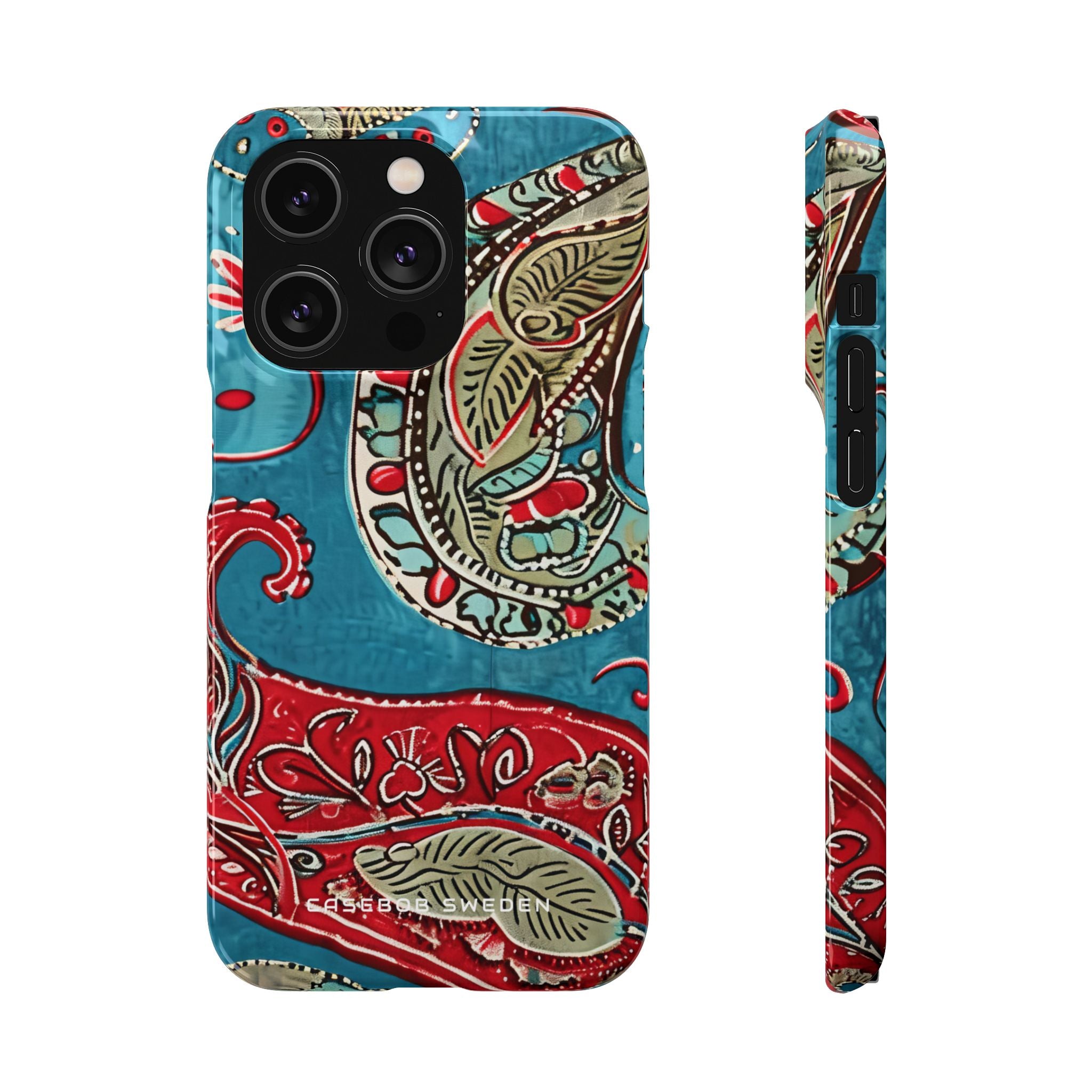 Vintage Paisley Elegance iPhone 14 - Slim Phone Case