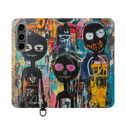 Wide-Eyed Faces - Samsung S24 Case - Wallet