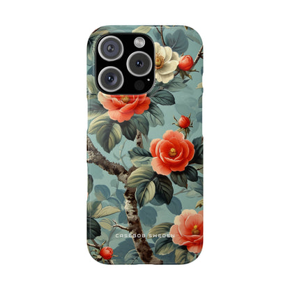 Vintage Floral Romance iPhone 16 - Slim Phone Case