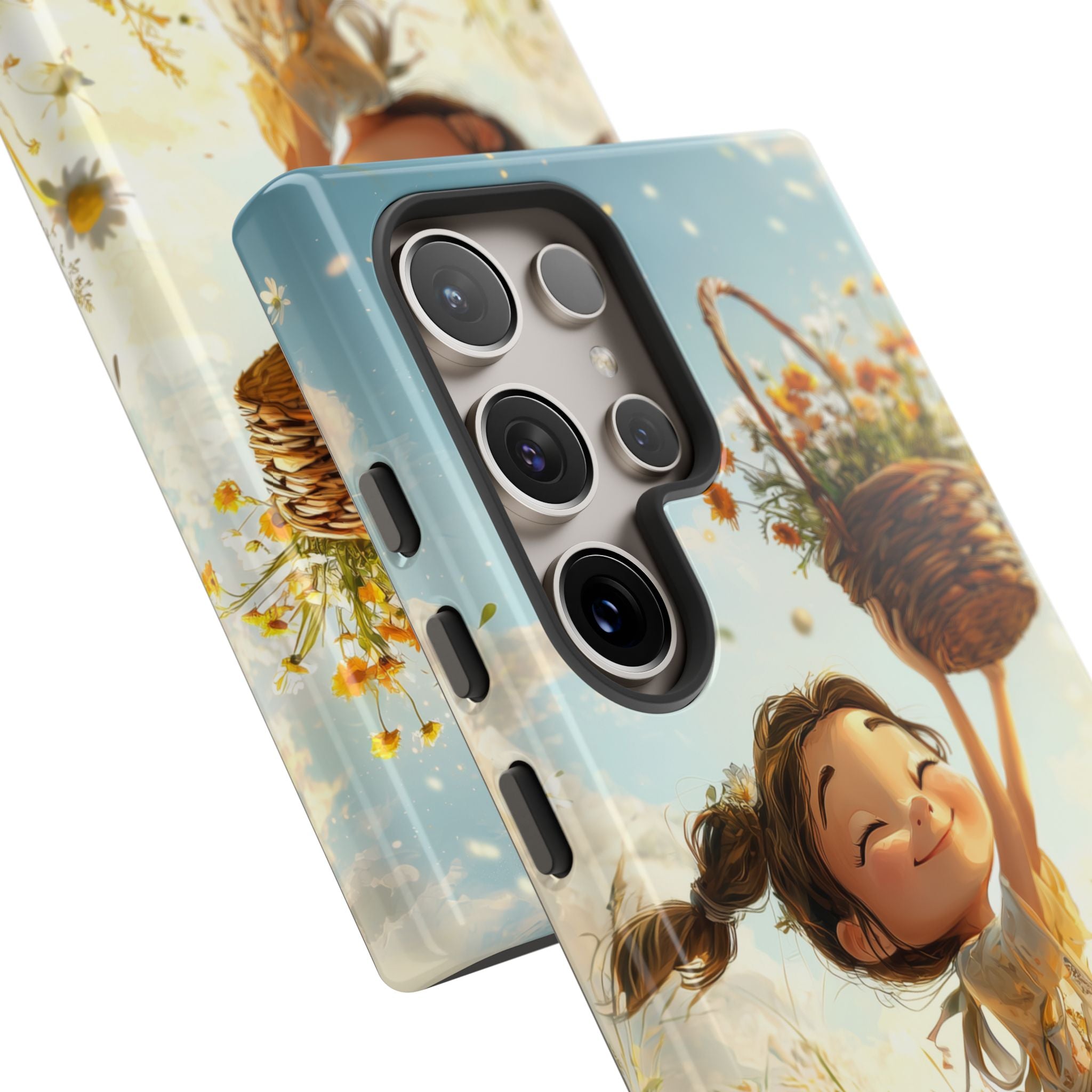Joyful Girl Leaps - Samsung Case