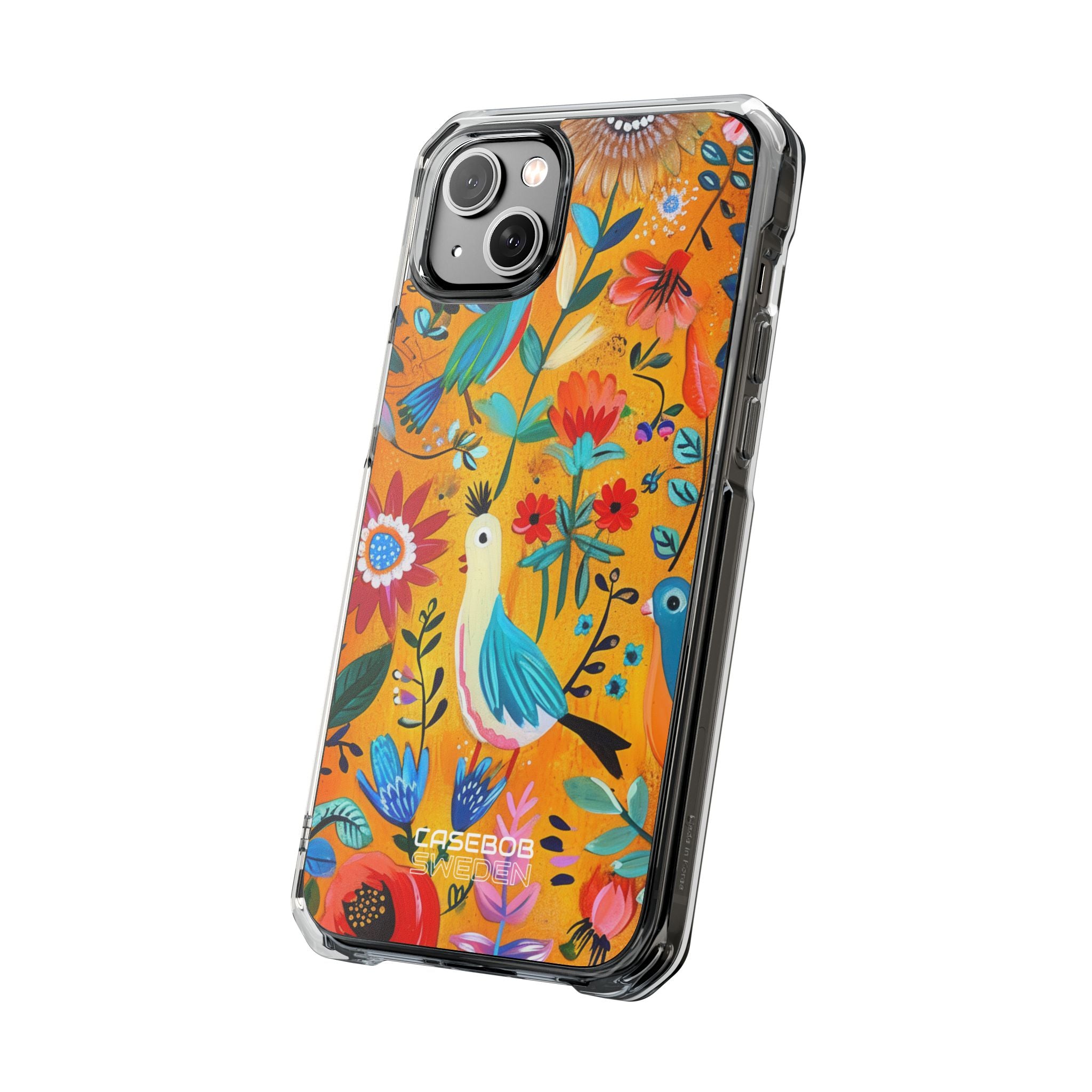 Whimsical Birds Garden iPhone 14 - Impact Clear+
