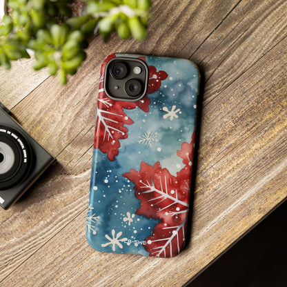 Winter Leaves Dance - iPhone Case