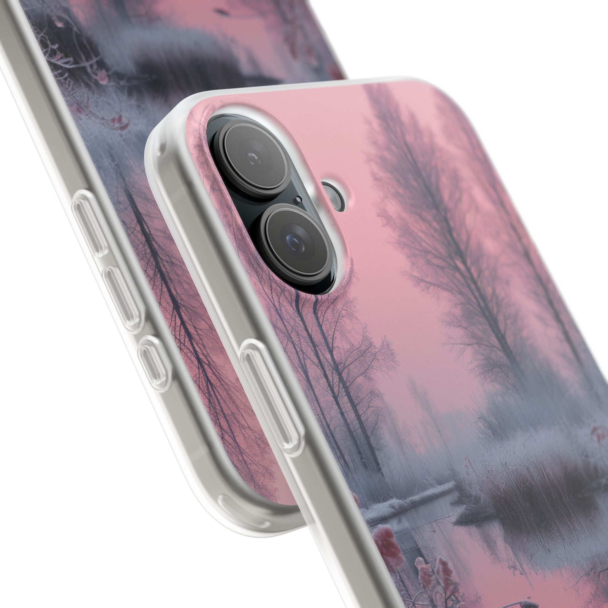 Pink Serenity Case - Flexi iPhone 16 Phone Case