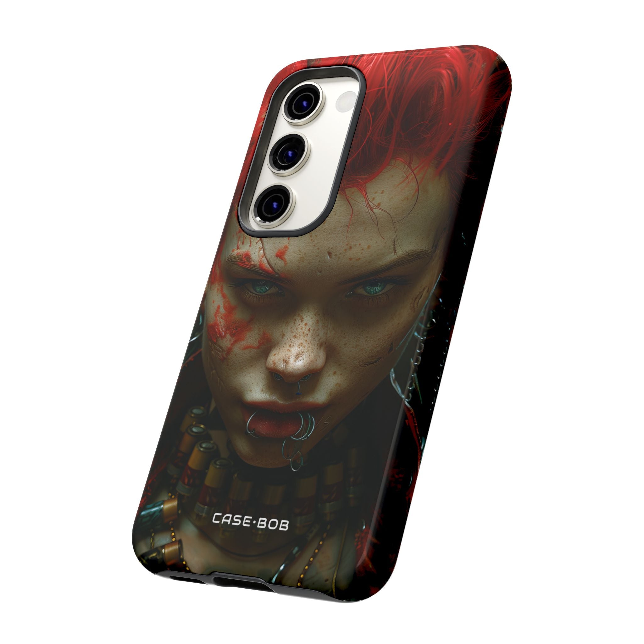 Red Spike Gaze Samsung S23 Case - Tough