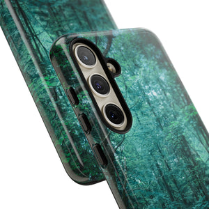 Mystical Forest with Stone Bridge - Protective Phone Case