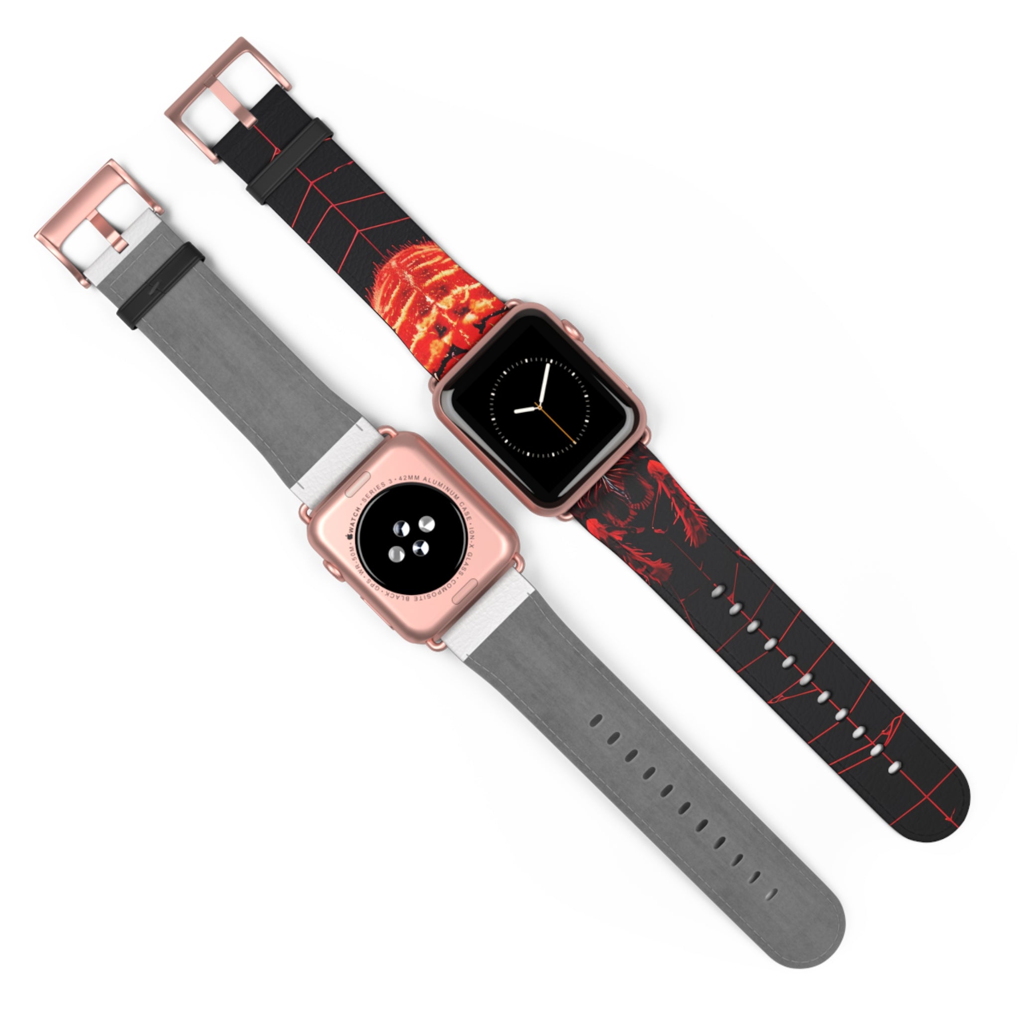 Crimson Spiderweb - Watch Band