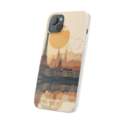 Parisian Sunset Serenity | Flexible Phone Case for iPhone