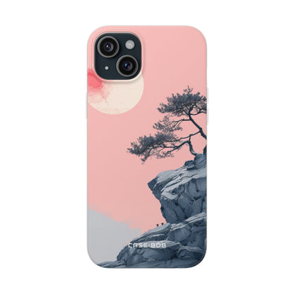 Crimson Moon Tree iPhone 15 Plus Case - Soft
