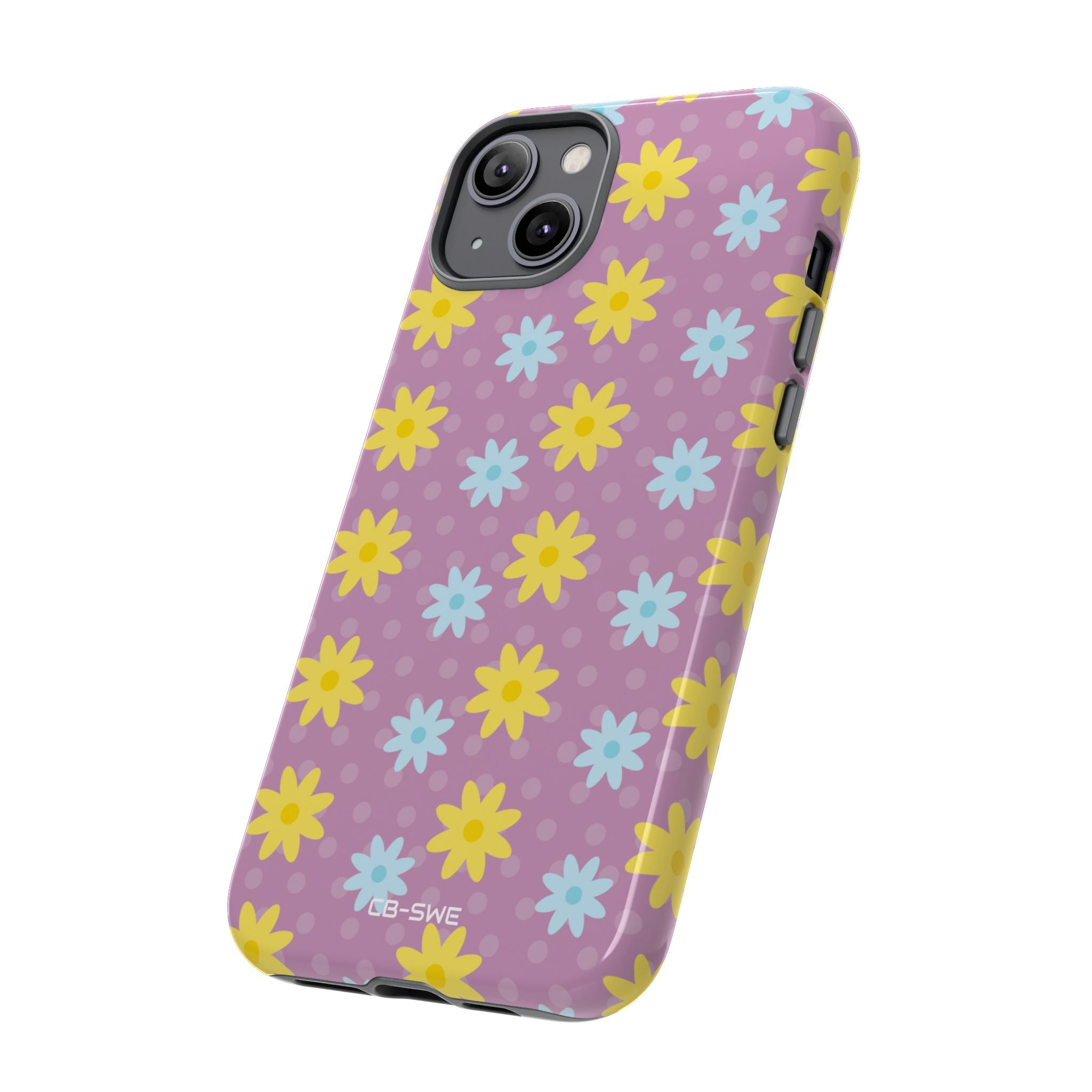 Flower Dots Dance - iPhone Case