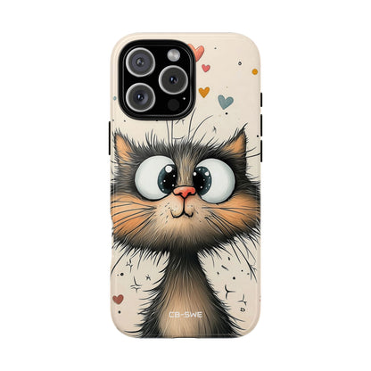 Whimsical Cat Smiles - iPhone Case