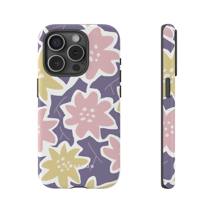 Purple Happy Flower - Protective Phone Case