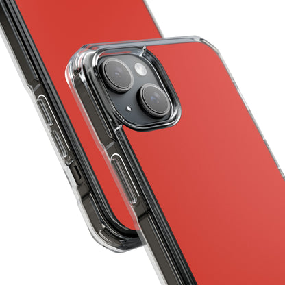 Cinnabar Red - Clear Impact Case for iPhone