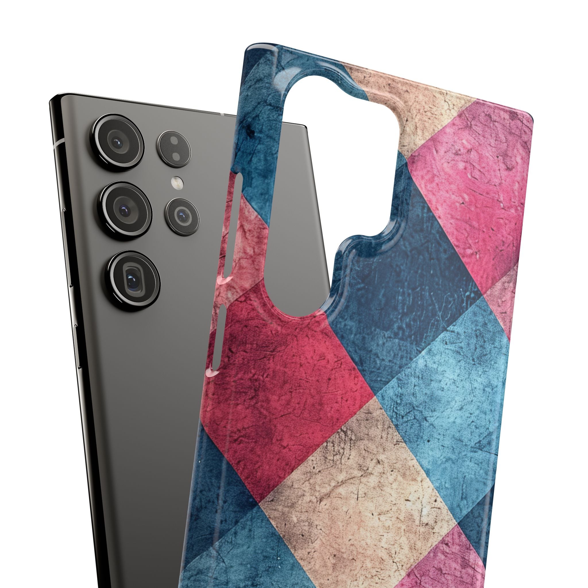 Bold Geometric Squares - Slim Samsung S23 Phone Case