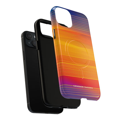 Gradient Sunset Flow iPhone 15 | Tough+ Phone Case