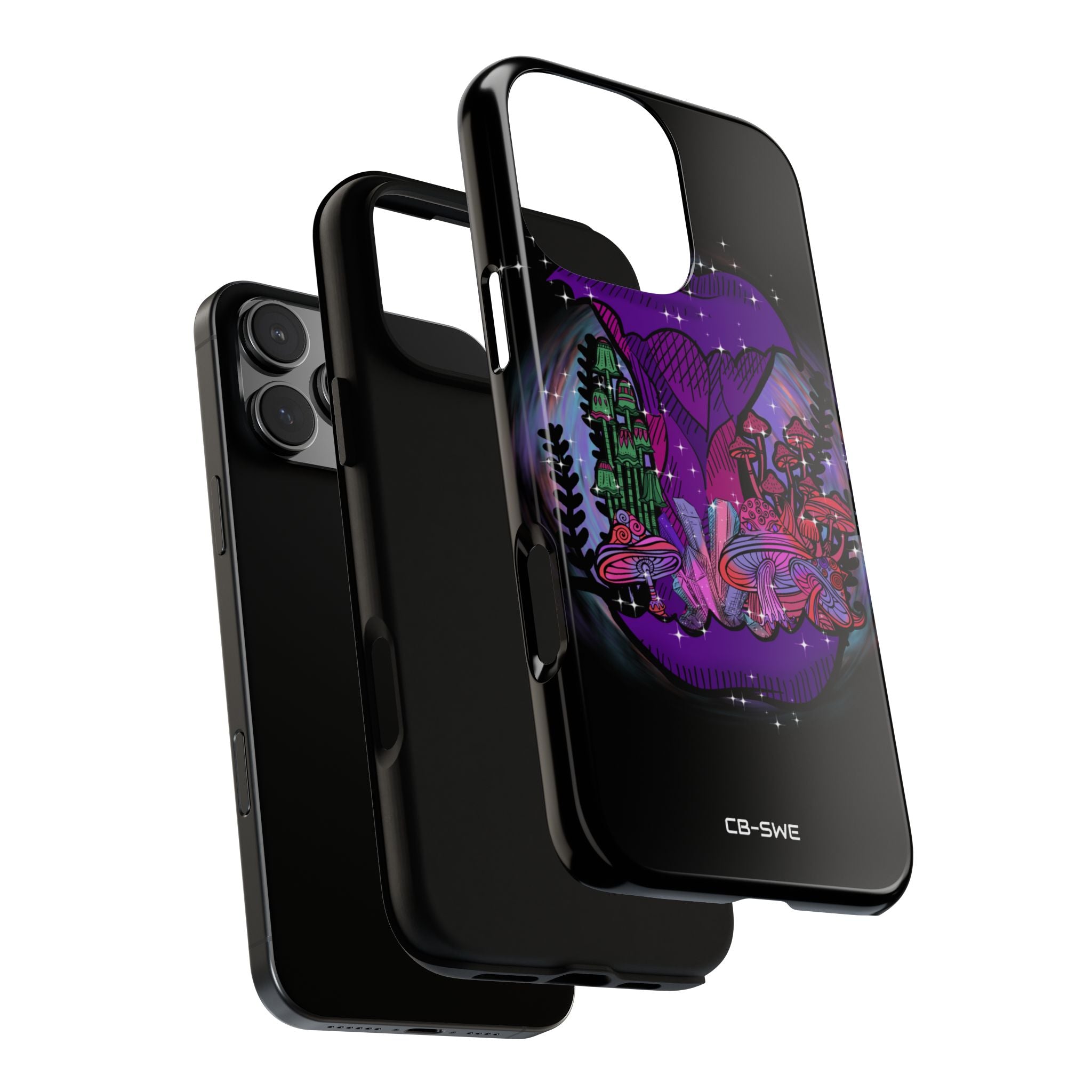 Mystical Purple Apple - iPhone Case