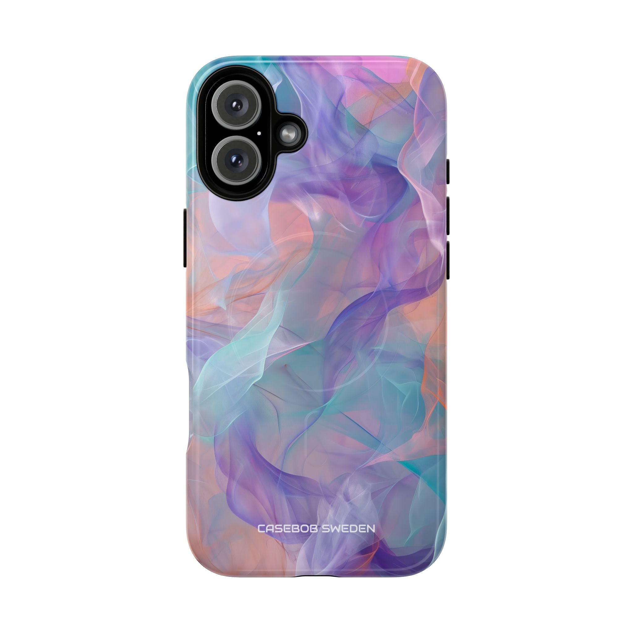 Dreamy Teal Flow - Tough + MagSafe® iPhone 16 Phone Case