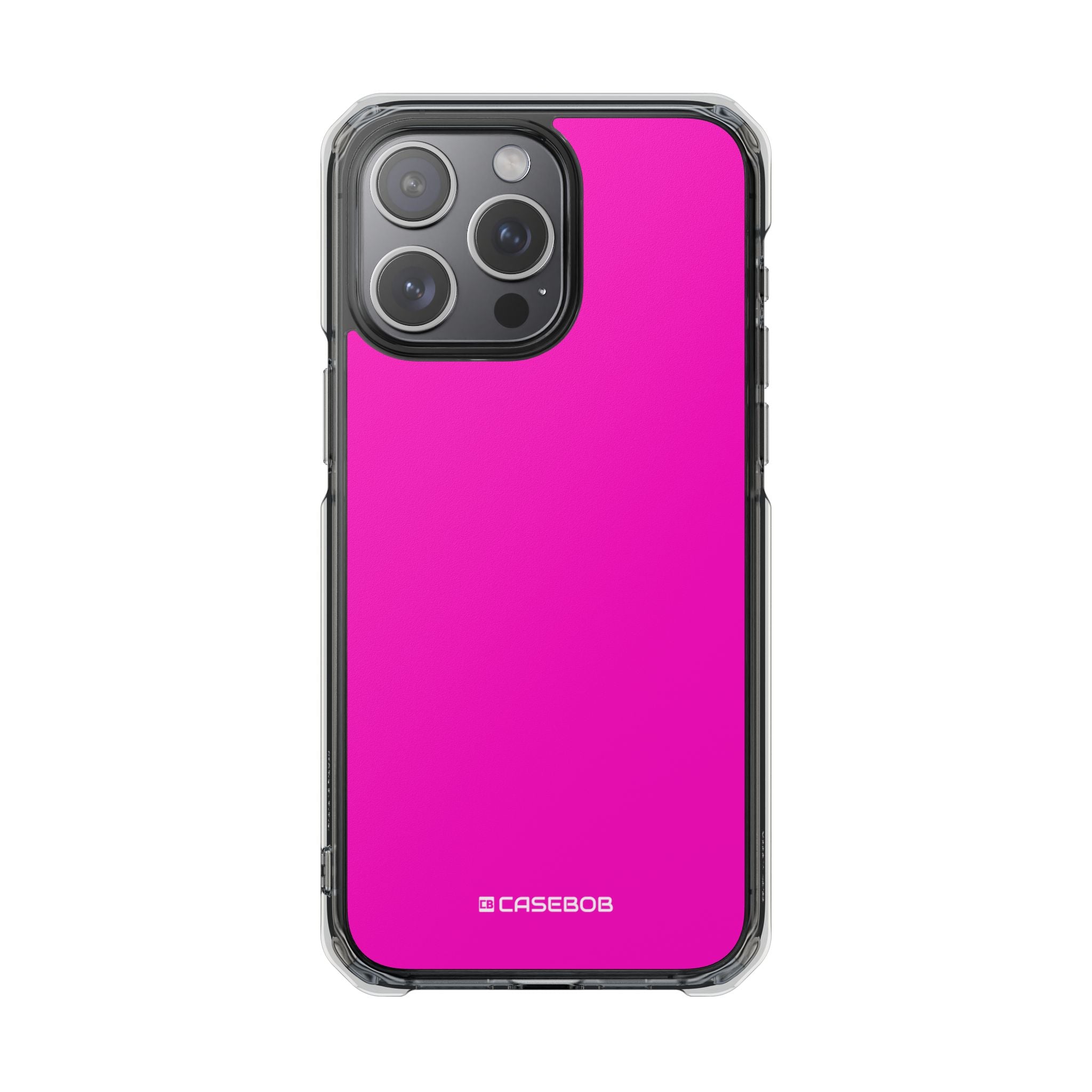 Shocking Pink - Clear Impact Case for iPhone