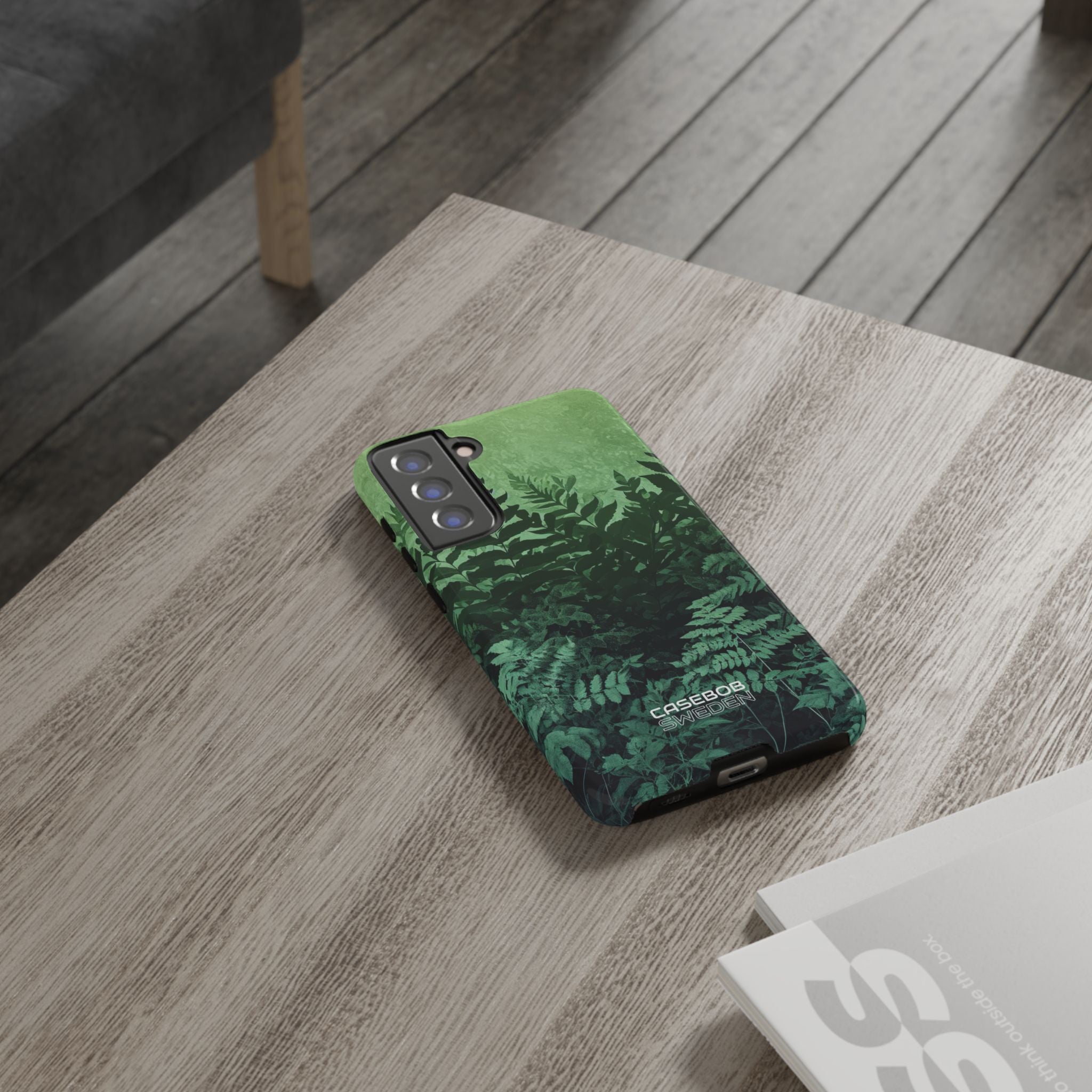 Siluetas de helechos verdes Samsung S21 - Tough