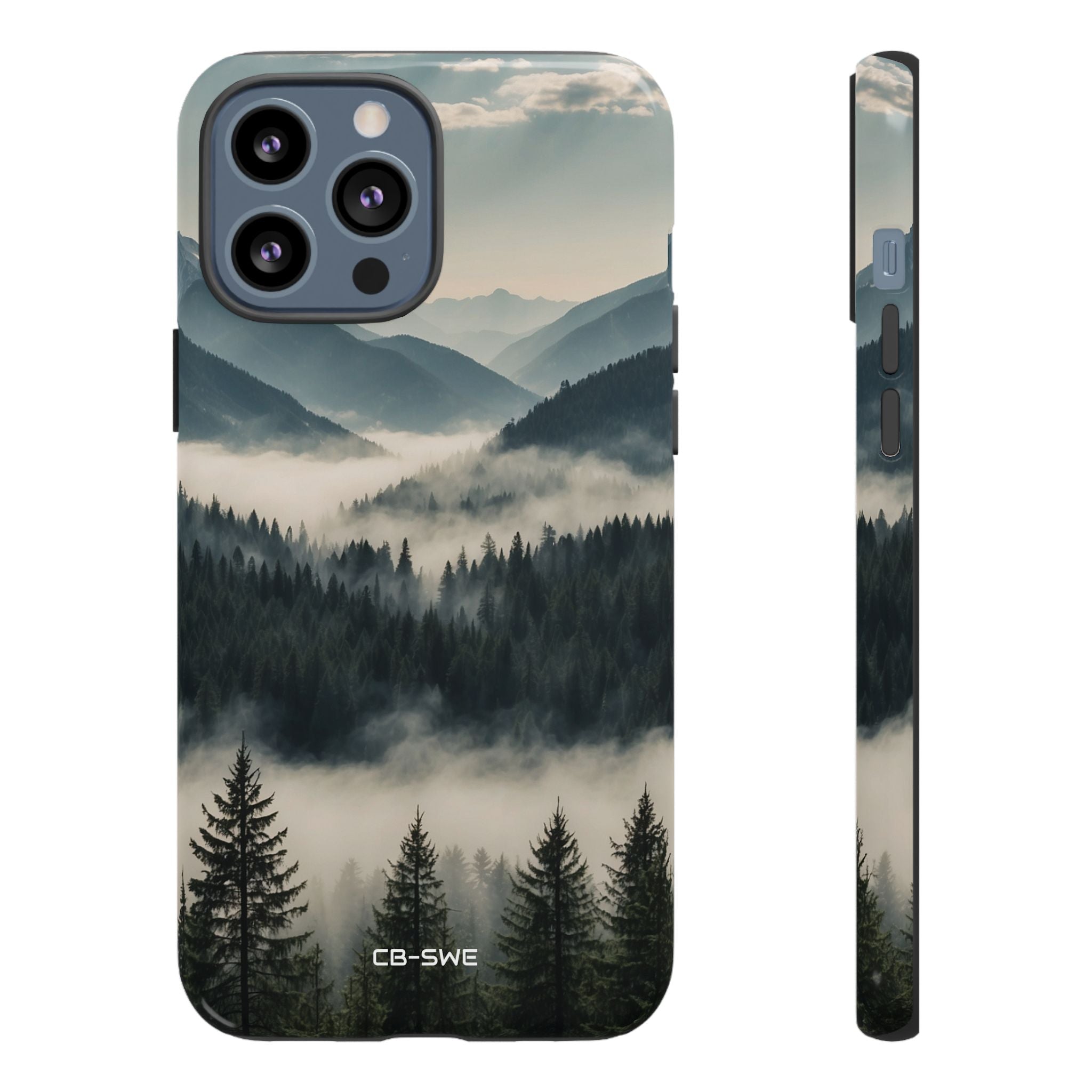 Misty Forest Embrace - iPhone Case