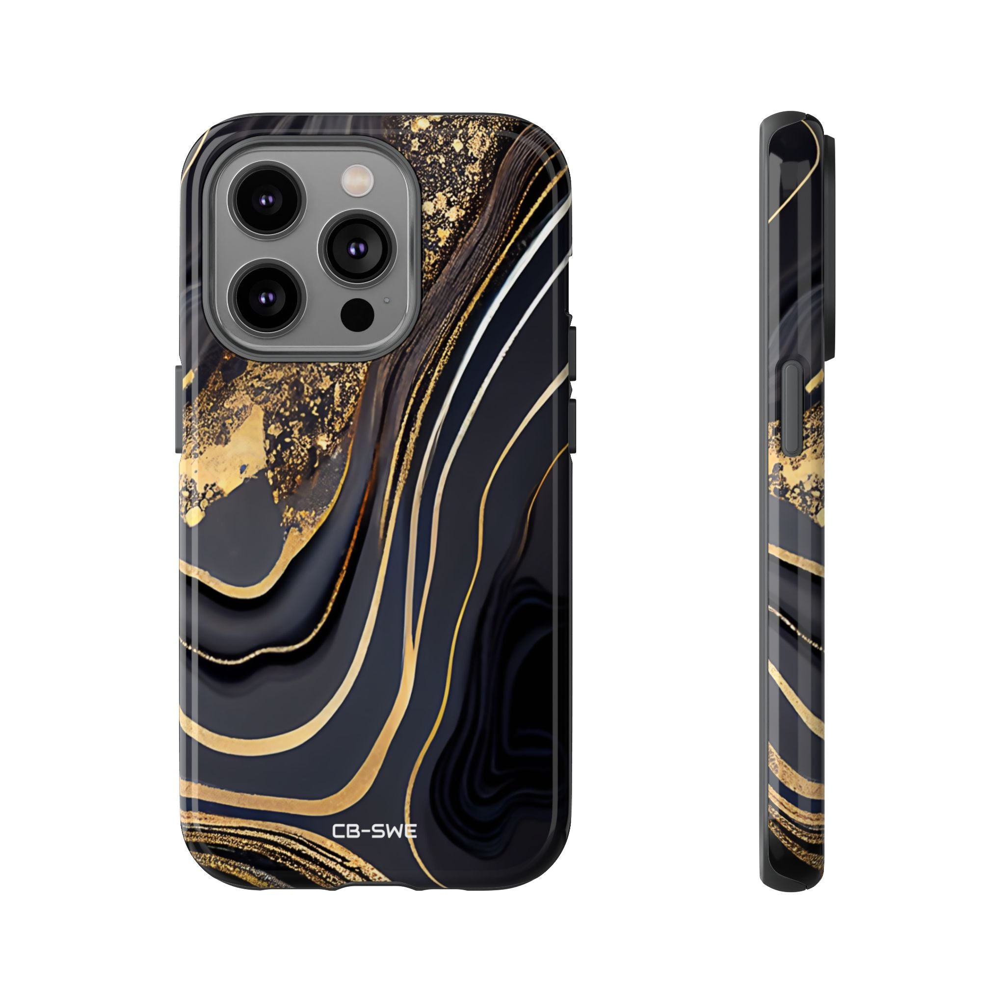 Elegant Gold Streams - iPhone Case