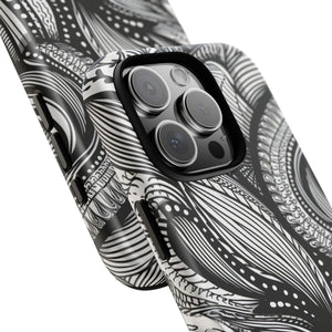 Fluid Monochrome: Intricate Patterns - for iPhone 16